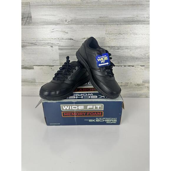Skechers Men's Nampa Slip-Resistant Memory Foam Food Service Shoes, Size 10.5 M - Picture 1 of 13